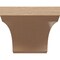 Ekena Millwork 12"W x 24"D x 12"H Wide Legacy Rough Cedar Woodgrain TimberThane Corbel, Primed Tan CORUR12X24X12LGYRCPR - alternate 2